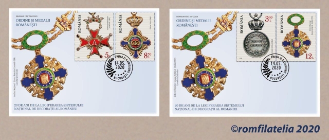 FDC-uri_Ordine si medalii romanesti