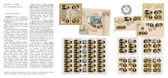 pliant Marea Unirea in Numismatica_BNR_2022_triptic 2