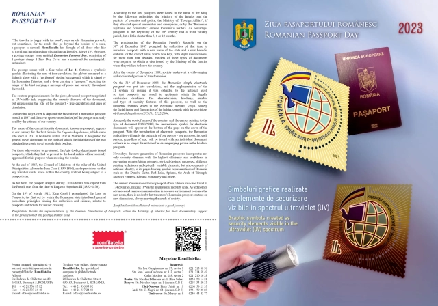 pliant_Ziua pasaportului romanesc