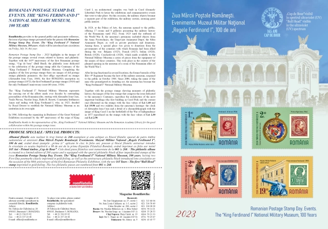 pliant_ text pliant Ziua Mărcii Poștale Românești